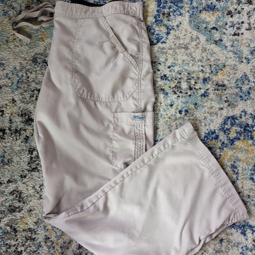 Grey's Anatomy khaki tan scrub pants size medium